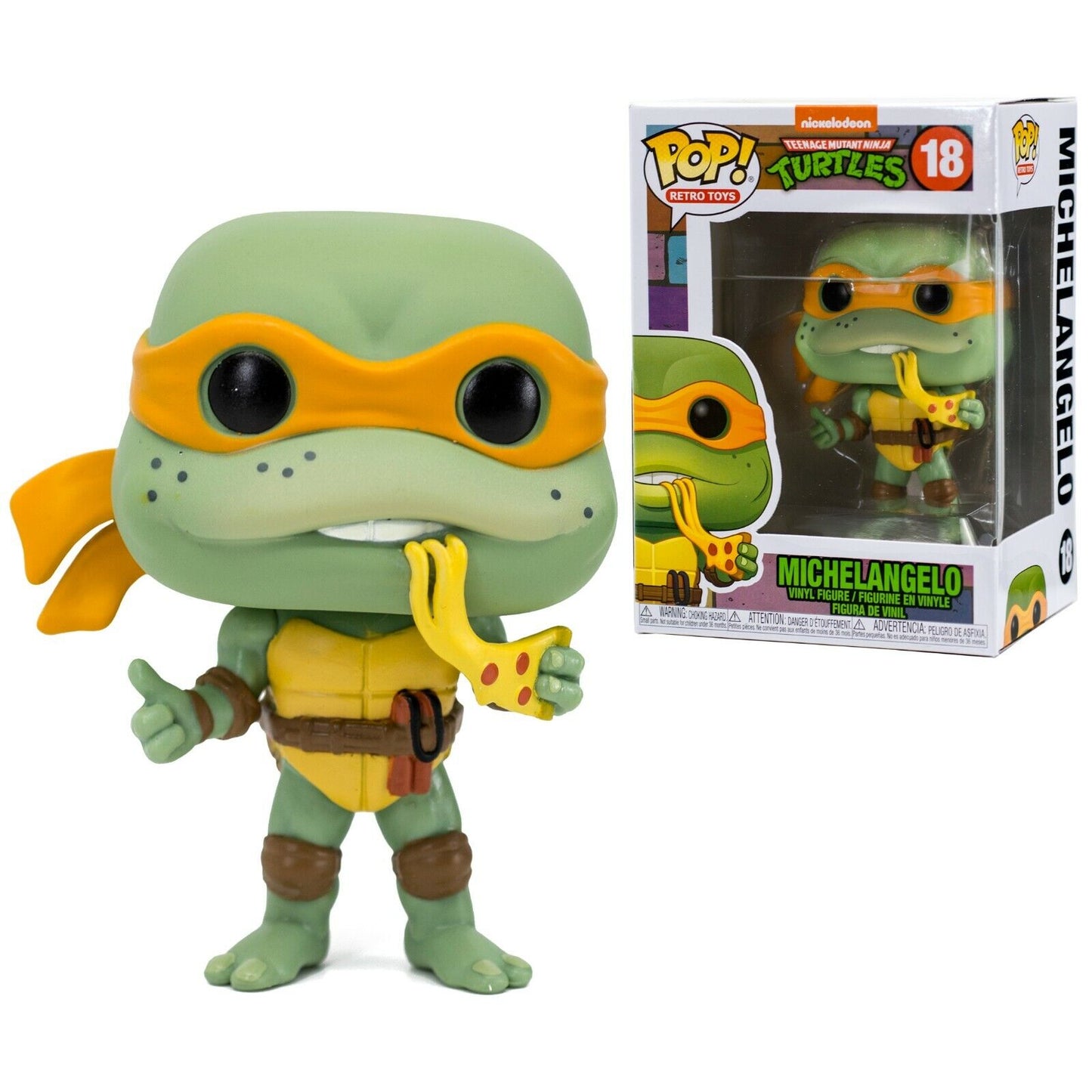 Funko Pop! Nickelodeon Teenage Mutant Ninja Turtles - Michelangelo 18 + Free Protector