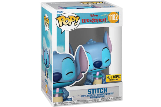 Funko Pop! Disney Lilo & Stitch - Stitch with Boba 1182 Hot Topic Exclusive + Free Protector