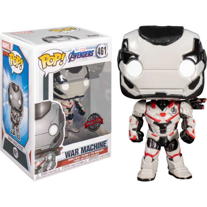 Funko Pop! Marvel Avengers - War Machine 461 Special Edition + Free Protector