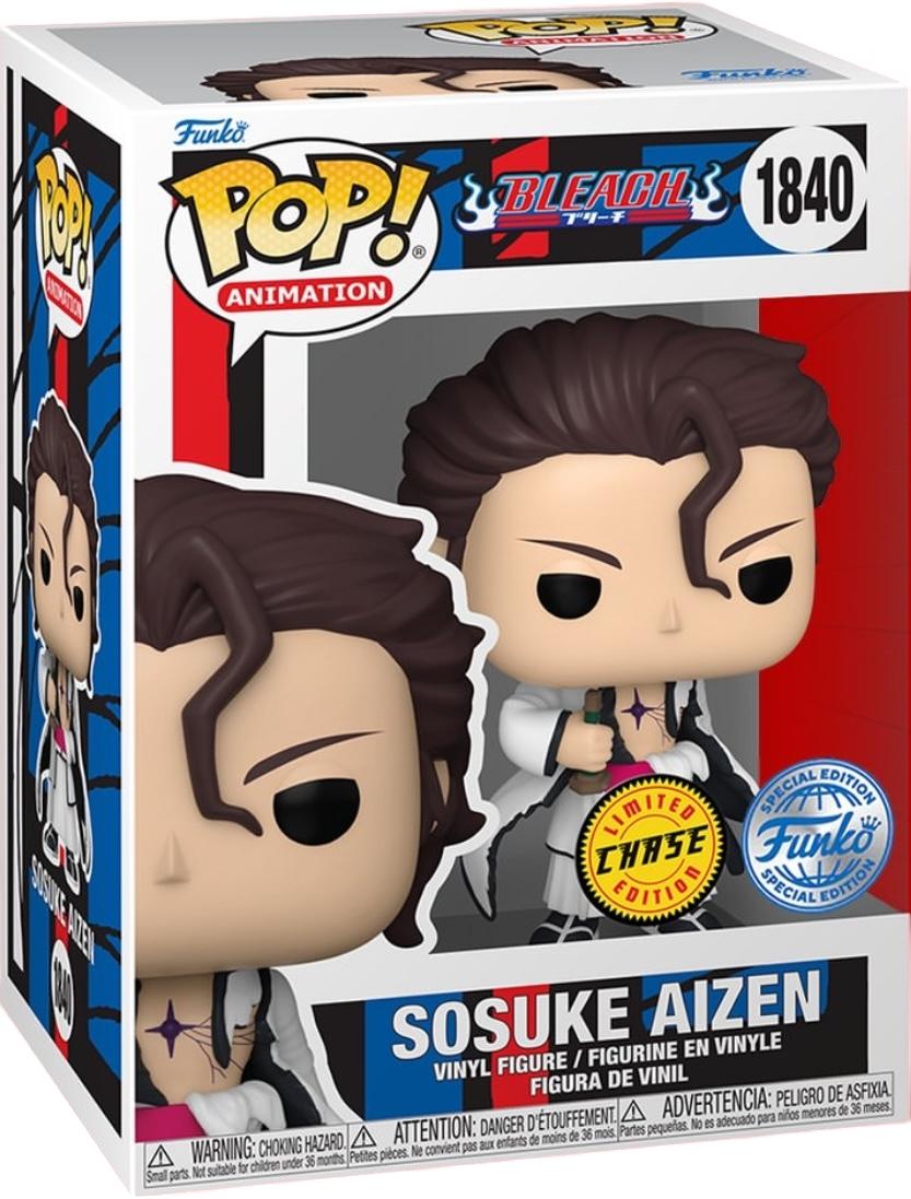 Funko Pop! Bleach - Sosuke Aizen 1840 CHASE Funko Special Edition Figure + Pop Protector