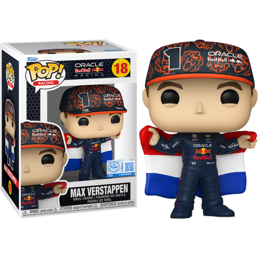 Funko Pop! Oracle Red Bull Racing - Max Verstappen 18 Funko Special Edition Figure + Pop Protector