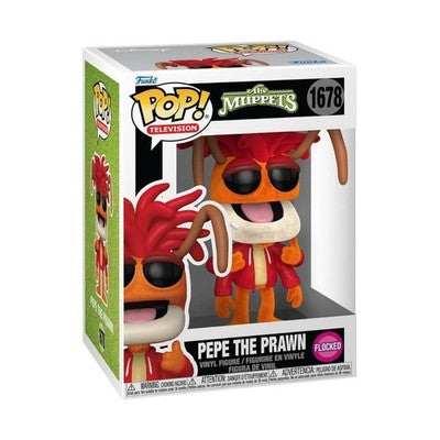 Funko Pop! The Muppets - Pepe The Prawn 1678 Flocked Figure + Pop Protector
