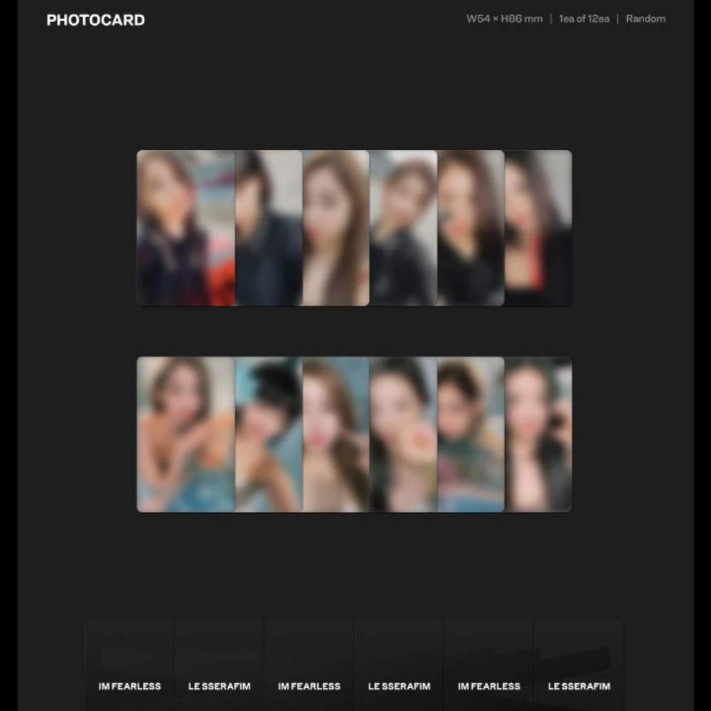 K-pop Le Sserafim - Fearless (1st Mini Album) Vol. 1 Black Petrol Ver.