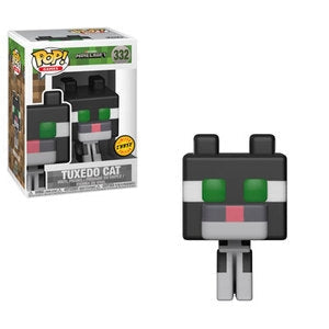 Funko Pop! Minecraft - Tuxedo Cat 332 CHASE Figure + Pop Protector