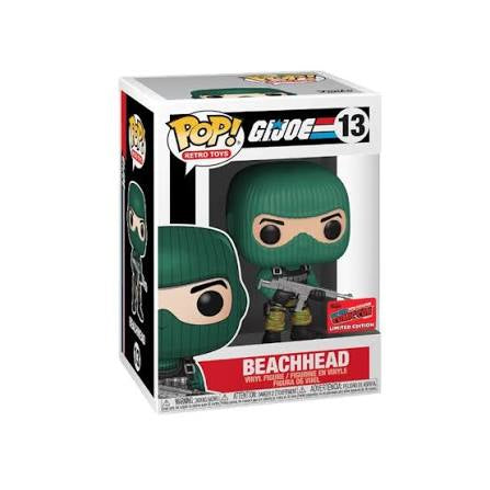 Funko Pop! G.I. Joe - Beachhead 13 Funko 2020 New York Comic Con Exclusive Figure + Pop Protector