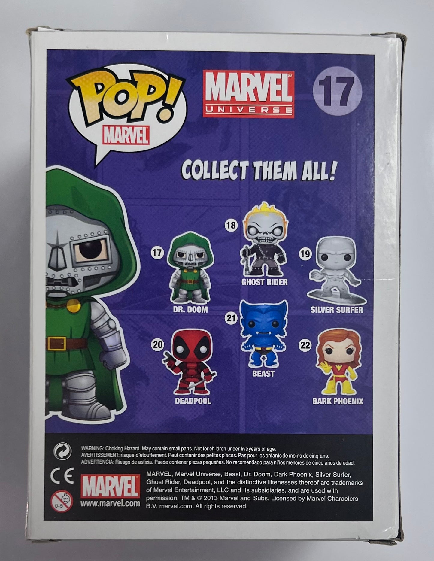 Funko Pop! Marvel Universe - Dr. Doom 17 (VAULTED RARE) Figure + Pop Protector