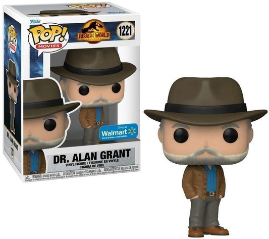 Funko Pop! Jurassic World Dr. Alan Grant 1221 Walmart Exclusive + Free Protector