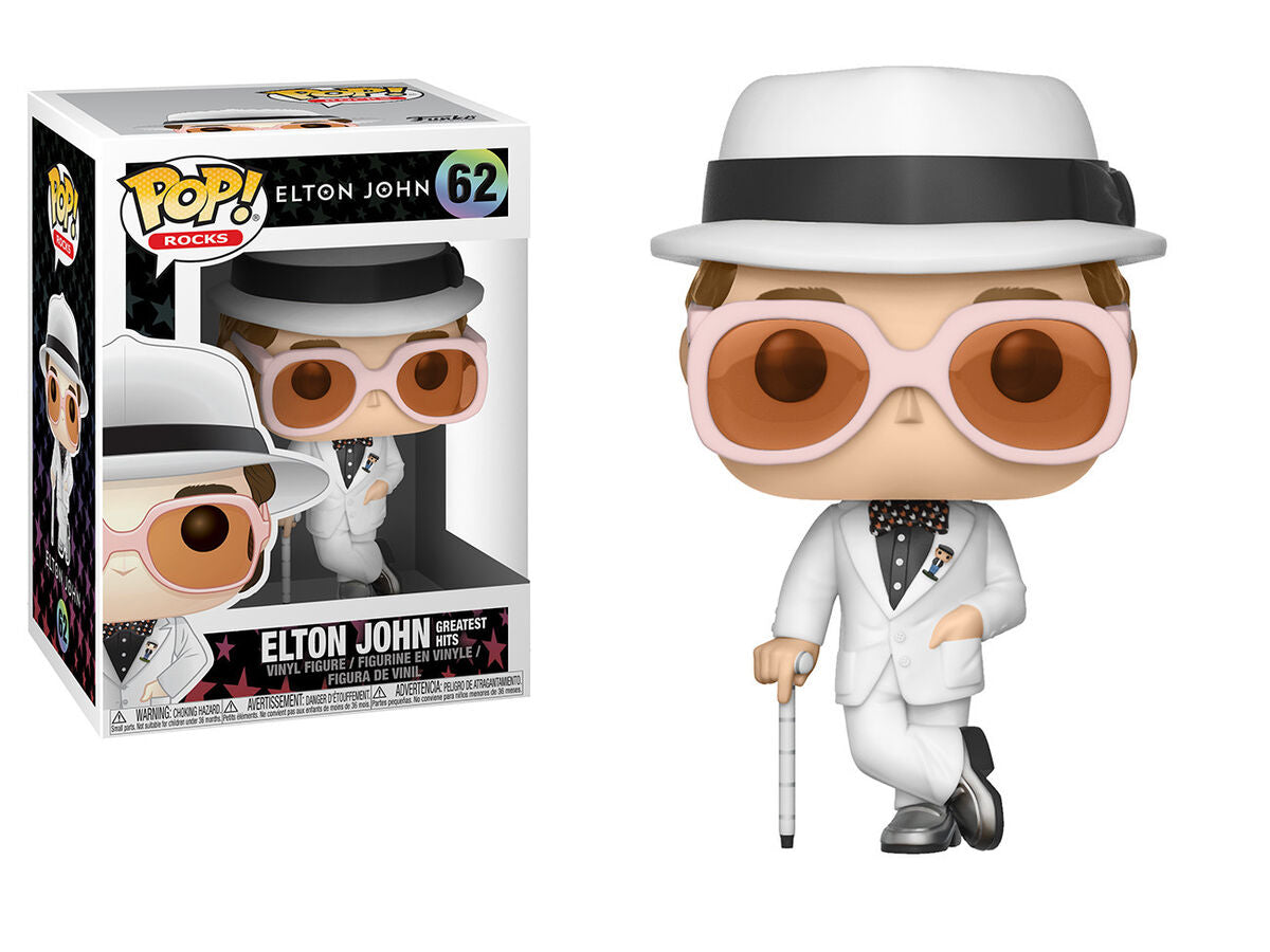 Funko Pop! Elton John - Greatest Hits 62 (VAULTED) + Free Protector