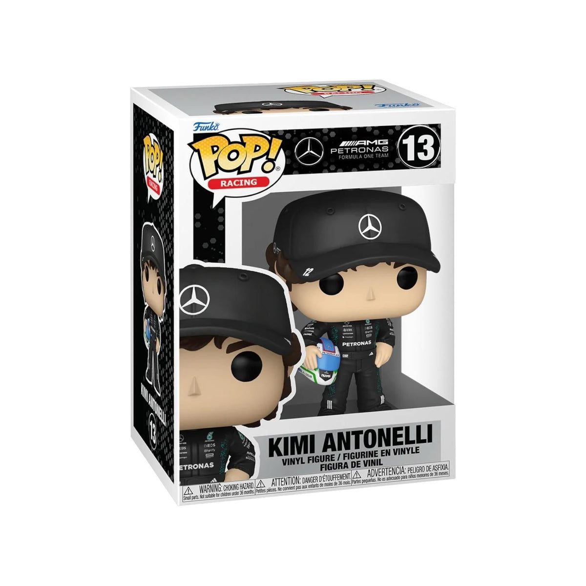 Funko Pop! Racing : AMG Petronas Formula One Team - Kimi Antonelli 13 Figure + Protector