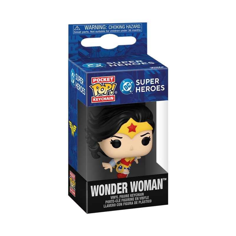 DC Super Heroes Wonder Woman Pocket Pop Keychain Vinyl Figure