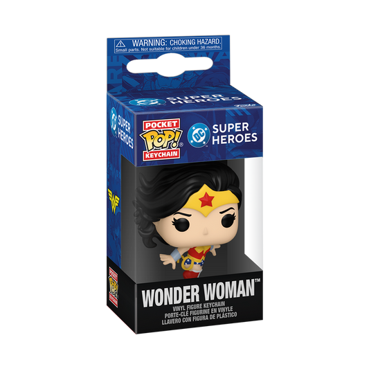 DC Super Heroes Wonder Woman Pocket Pop Keychain Vinyl Figure