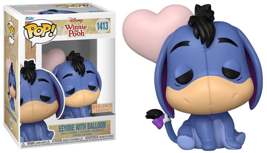 Funko Pop! Disney Winnie the Pooh - Eeyore with Balloon 1413 BoxLunch Exclusive + Free Protector