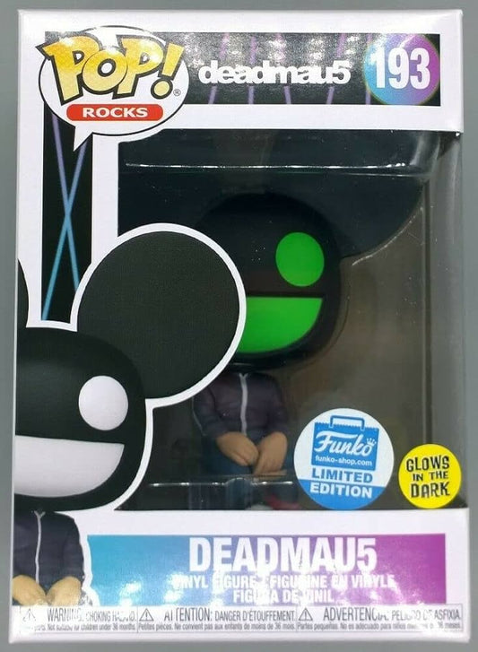 Funko Pop! Deadmau5 193 Funko Shop Exclusive Glows in the Dark + Free Protector