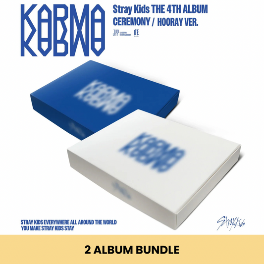 STRAY KIDS - The 4th Album - KARMA (2 VERSIONS) BUNDLE (Hooray and Ceremony)