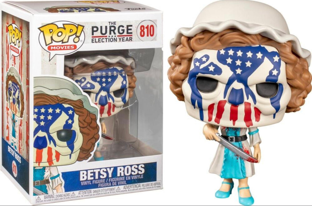 Funko Pop! The Purge Election Year Betsy Ross 810 + Free Protector (VAULTED)