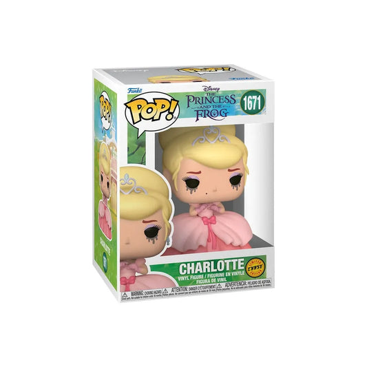 Funko Pop! Disney The Princess And The Frog - Charlotte CHASE 1671 Figure + Pop Protector