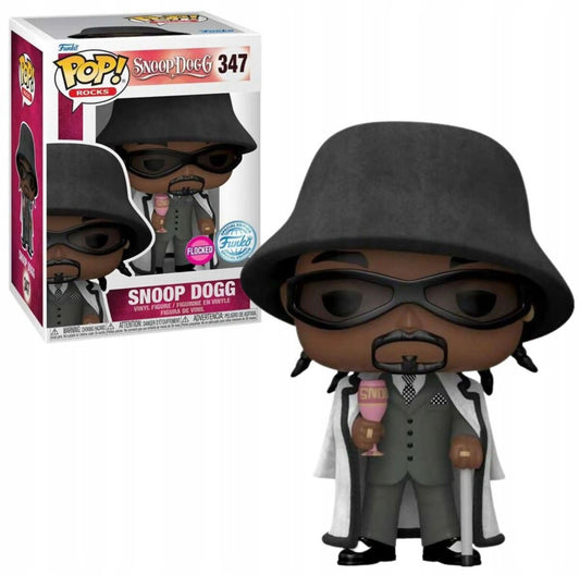 Funko Pop! Snoop Dogg 347 Flocked Funko Special Edition + Free Protector