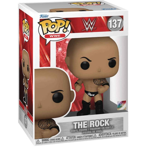 Funko Pop! WWE The Rock 137 Figure + Pop Protector