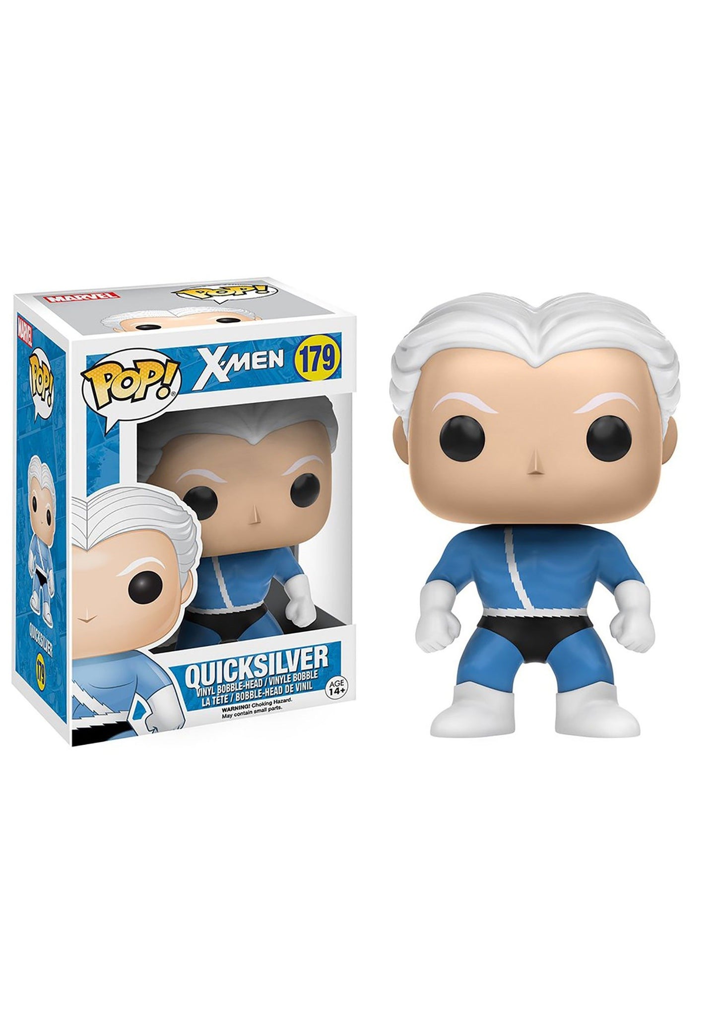 Funko Pop! Marvel X-Men Quicksilver 179 (VAULTED) + Pop Protector