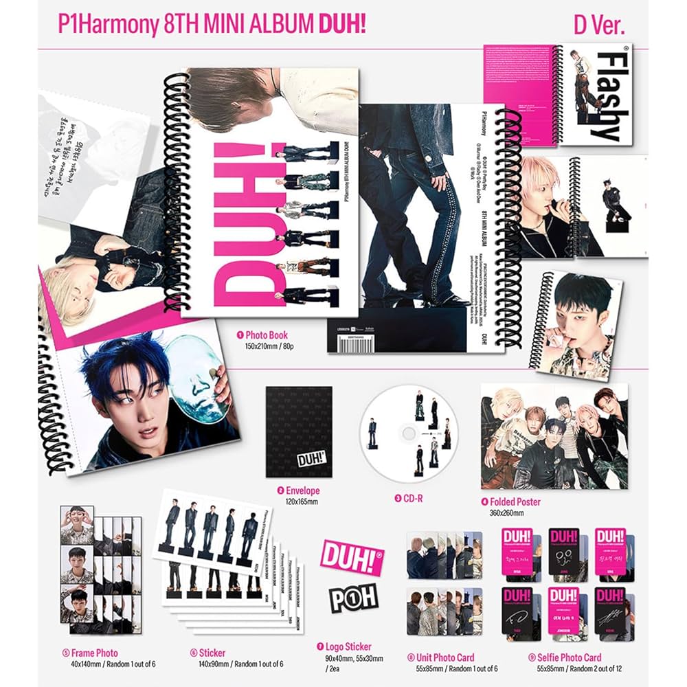 K-pop P1Harmony - 8th Mini Album [DUH!] D Ver.