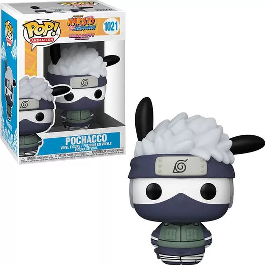 Funko POP! Sanrio Shonen Jump Naruto X Hello Kitty and Friends - Pochacco Kakashi #1021 + FREE PROTECTOR!