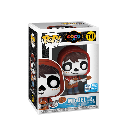 Funko Pop! Disney Pixar Coco 741 - Miguel with Guitar Funko WonderCon Anaheim 2020 Limited Edition Exclusive + Pop Protector