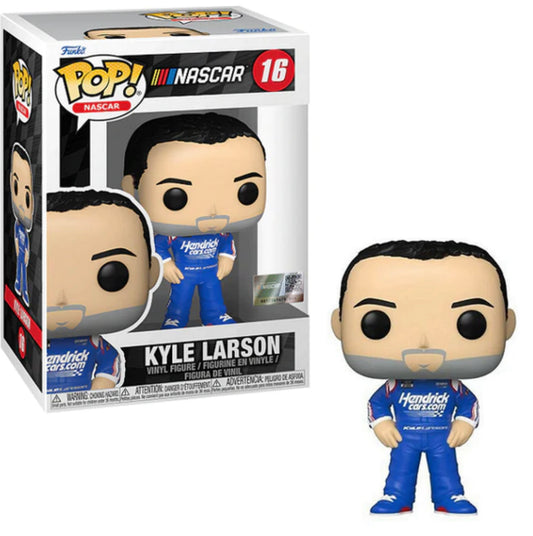 Funko Pop! NASCAR Kyle Larson 16 + Free Protector
