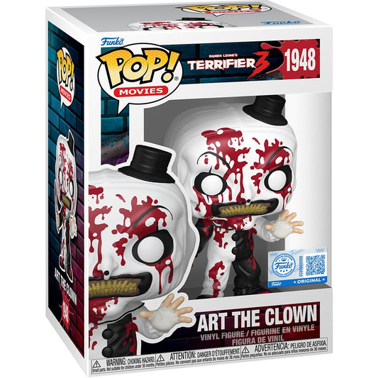 Funko Pop! Terrifier 3 - Art The Clown 1948 Funko Special Edition Figure + Pop Protector