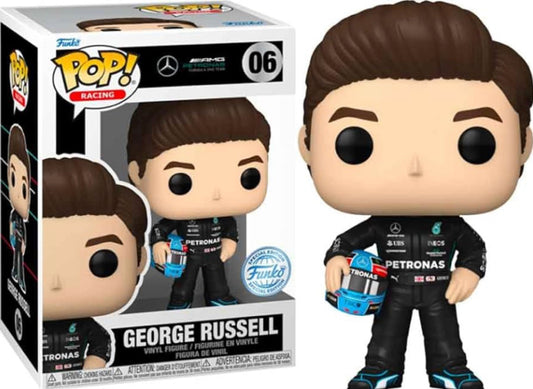 Funko Pop! Racing: AMG Petronas Formula One Team George Russell 06 Funko Special Edition + Free Protector