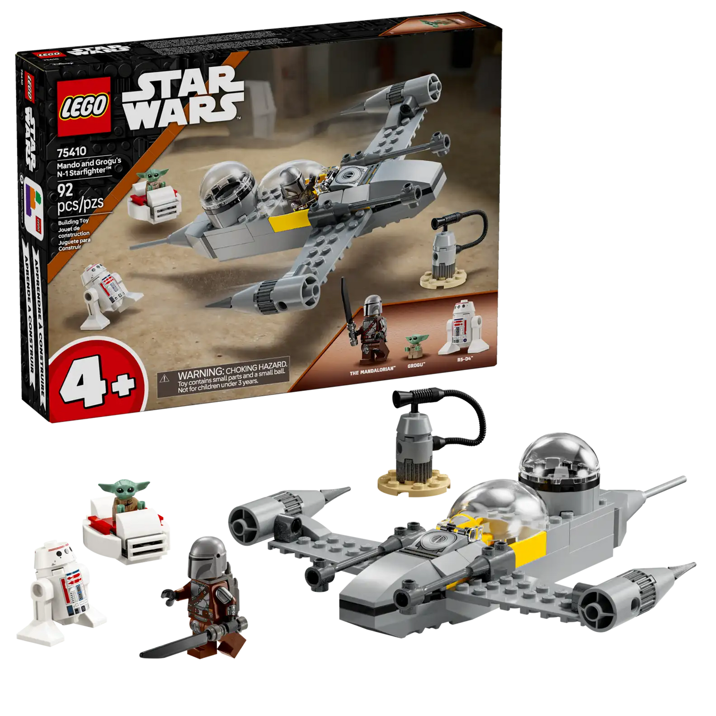 Star Wars Mando and Grogu’s N-1 Starfighter 75410 Official LEGO Set