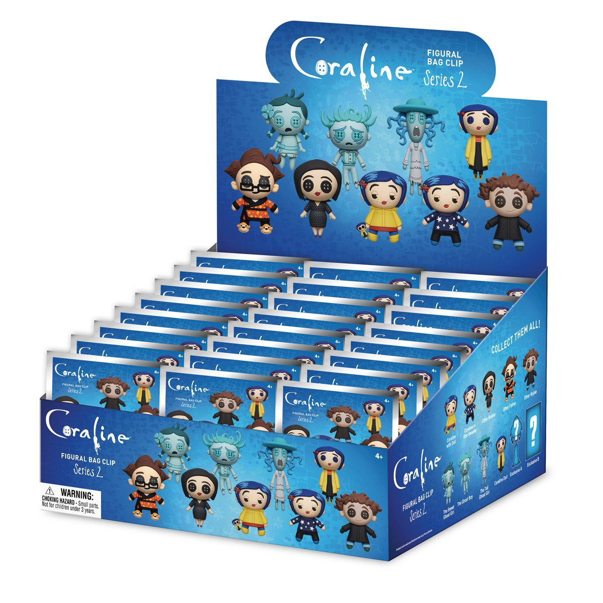 Coraline Series 2 Mystery 3D Foam Figural Bag Clip (One Variation Chosen at Random)