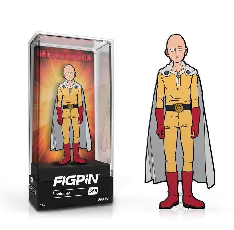 One Punch Man Saitama FiGPiN #389 New Sealed Neutral Pose