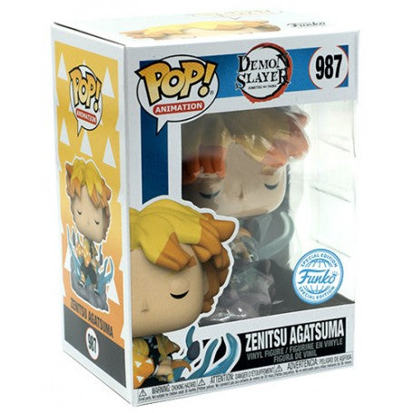 Funko Pop! Demon Slayer - Zenitsu Agatsuma 987 Funko Special Edition + Free Protector