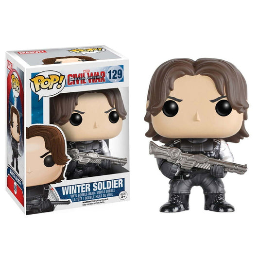 Funko Pop! Marvel Captain America Civil War: Winter Soldier 129 + Free Protector