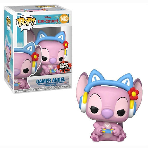 Funko Pop! Disney Lilo & Stitch - Gamer Angel 1483 GameStop Exclusive + Free Protector