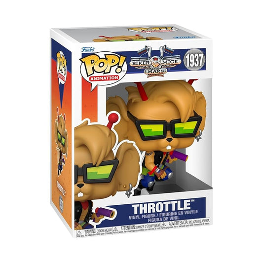 Funko Pop! Biker Mice From Mars - Throttle 1937 Figure + Pop Protector