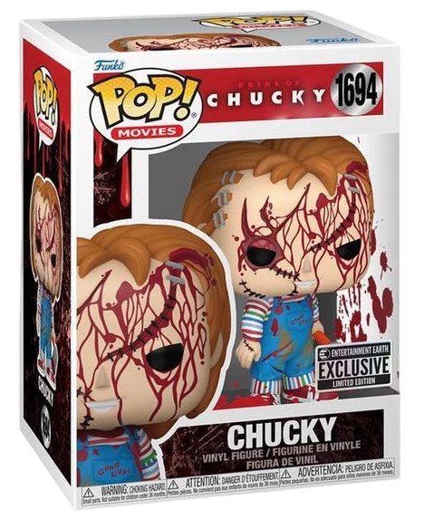Funko Pop! Bride of Chucky : Chucky 1694 EE Exclusive + Pop Protector