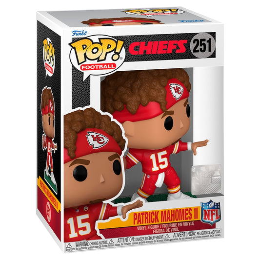 Funko Pop! NFL Chiefs Patrick Mahomes II 251 + Free Protector