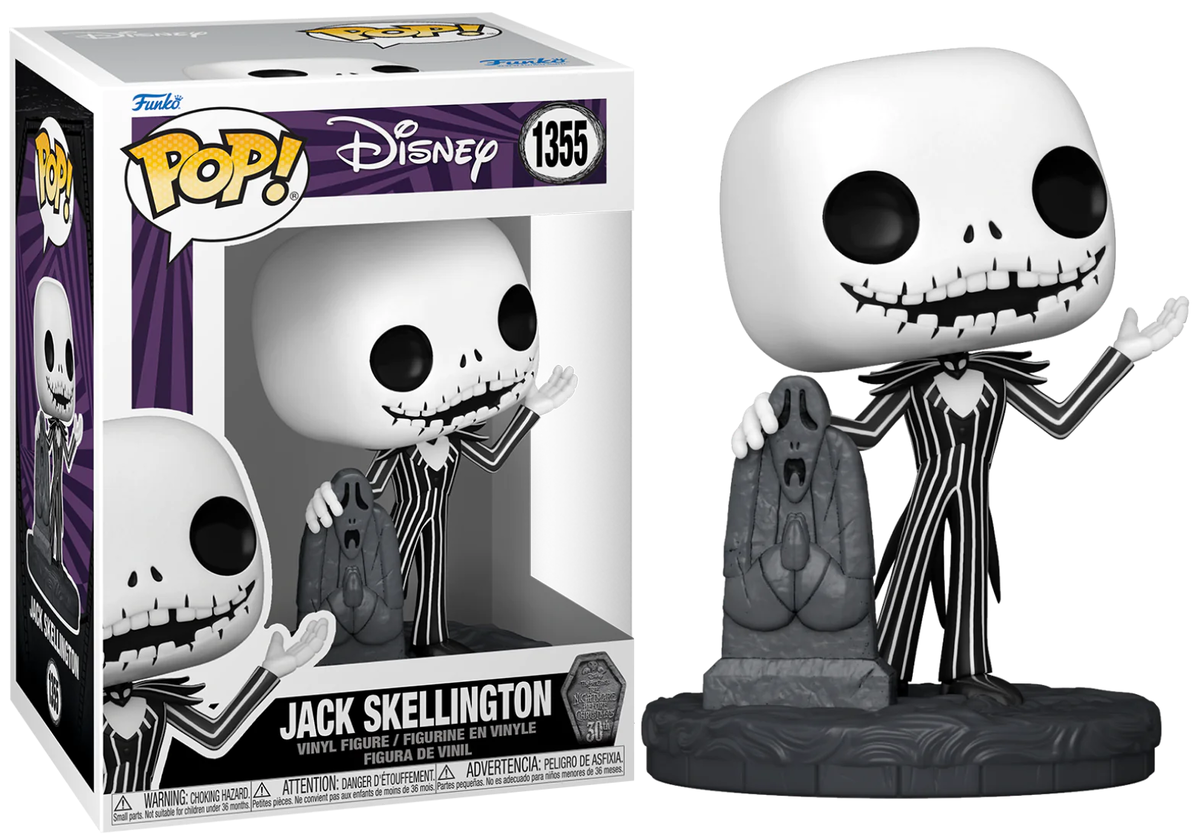 Funko Pop! Tim Burton’s Disney The Nightmare Before Christmas : Jack Skellington 1355 + Pop Protector
