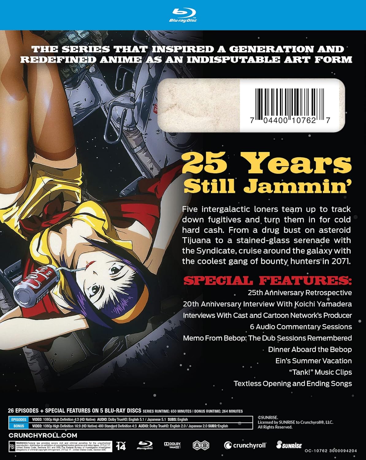 BRAND NEW SEALED Cowboy Bebop - The Complete Series  [Blu-ray] 25th Anniversary