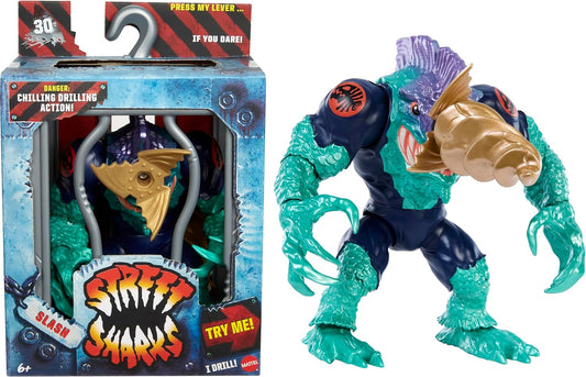 Street Sharks SLASH Figure 30th Anniversary Wave 1 Mattel 2024 Action Figure