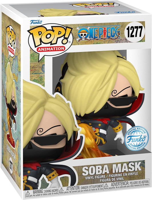 Funko Pop! Anime One Piece - Soba Mask (Raid Suit) Sanji Special Edition Exclusive Vinyl Figure #1277 + PoP Protector