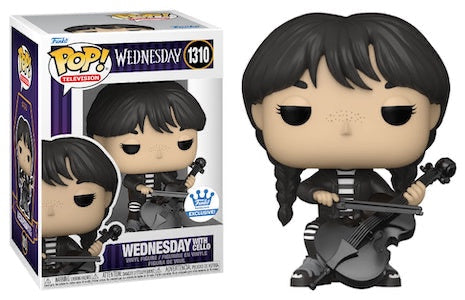 Funko Pop! Wednesday - Wednesday with Cello 1310 Funko Shop Exclusive + Protector