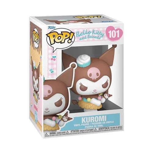 Preorder Hello Kitty and Friends Kuromi (Ice Cream) Funko Pop! Vinyl Figure #101 + PoP Protector