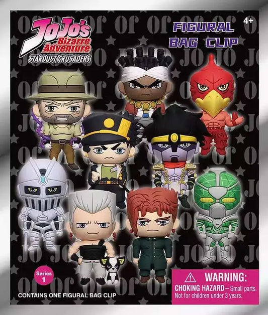 JoJo’s Bizzare Adventure Stardust Crusaders Series 1 Mystery 3D Foam Figural Bag Clip (One Variation Chosen at Random)