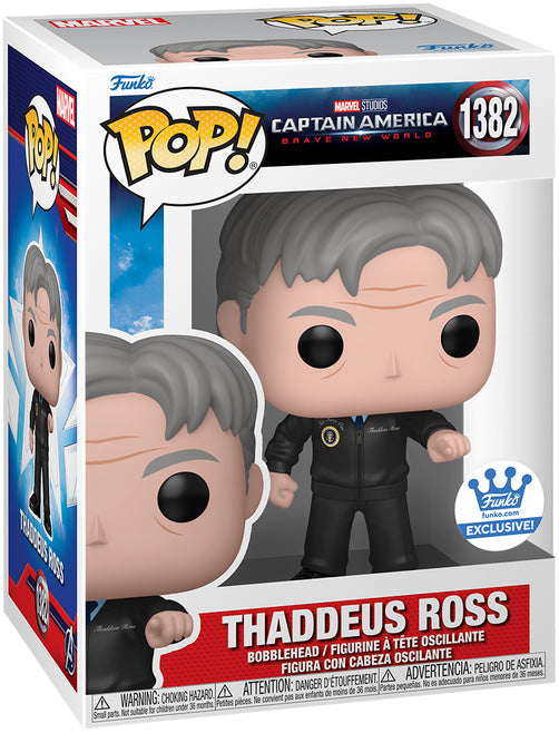 Funko Pop! Marvel Captain America Brave New World : Thaddeus Ross 1382 Funko Shop Exclusive + Pop Protector