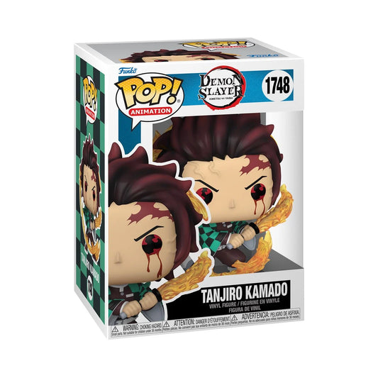 Demon Slayer Tanjiro Kamado (Sun Breathing) Funko Pop! Vinyl Figure #1748 + Free Protector