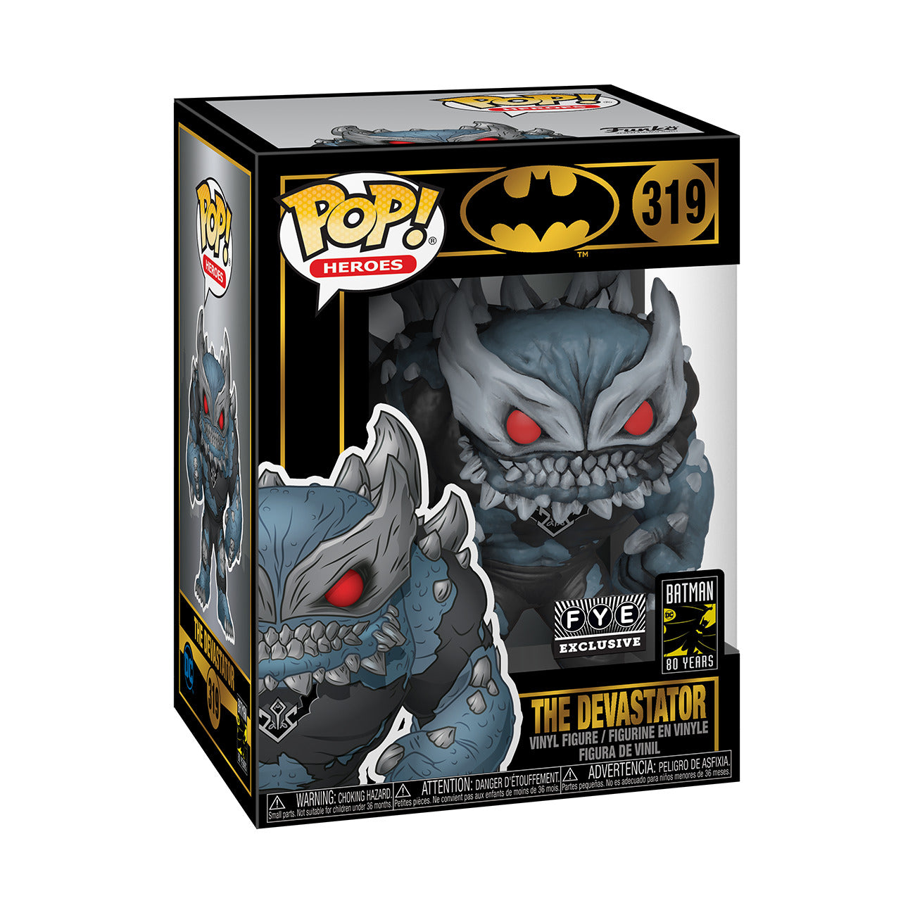 Funko Pop! DC Batman 80 Years : The Devastator 319 FYE Exclusive (VAULTED) + Pop Protector