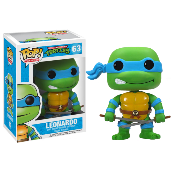 Funko Pop! Teenage Mutant Ninja Turtles - Leonardo 63 Figure + Pop Protector (VAULTED)