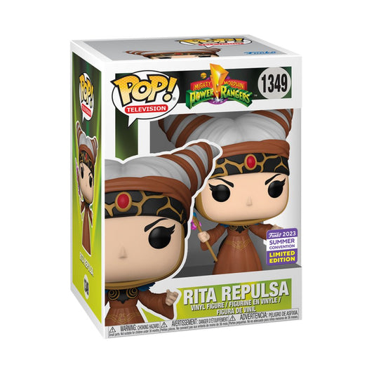 Funko Pop! Mighty Morphin Power Rangers - Rita Repulsa 1349 Funko 2022 Summer Convention Exclusive + Free Protector